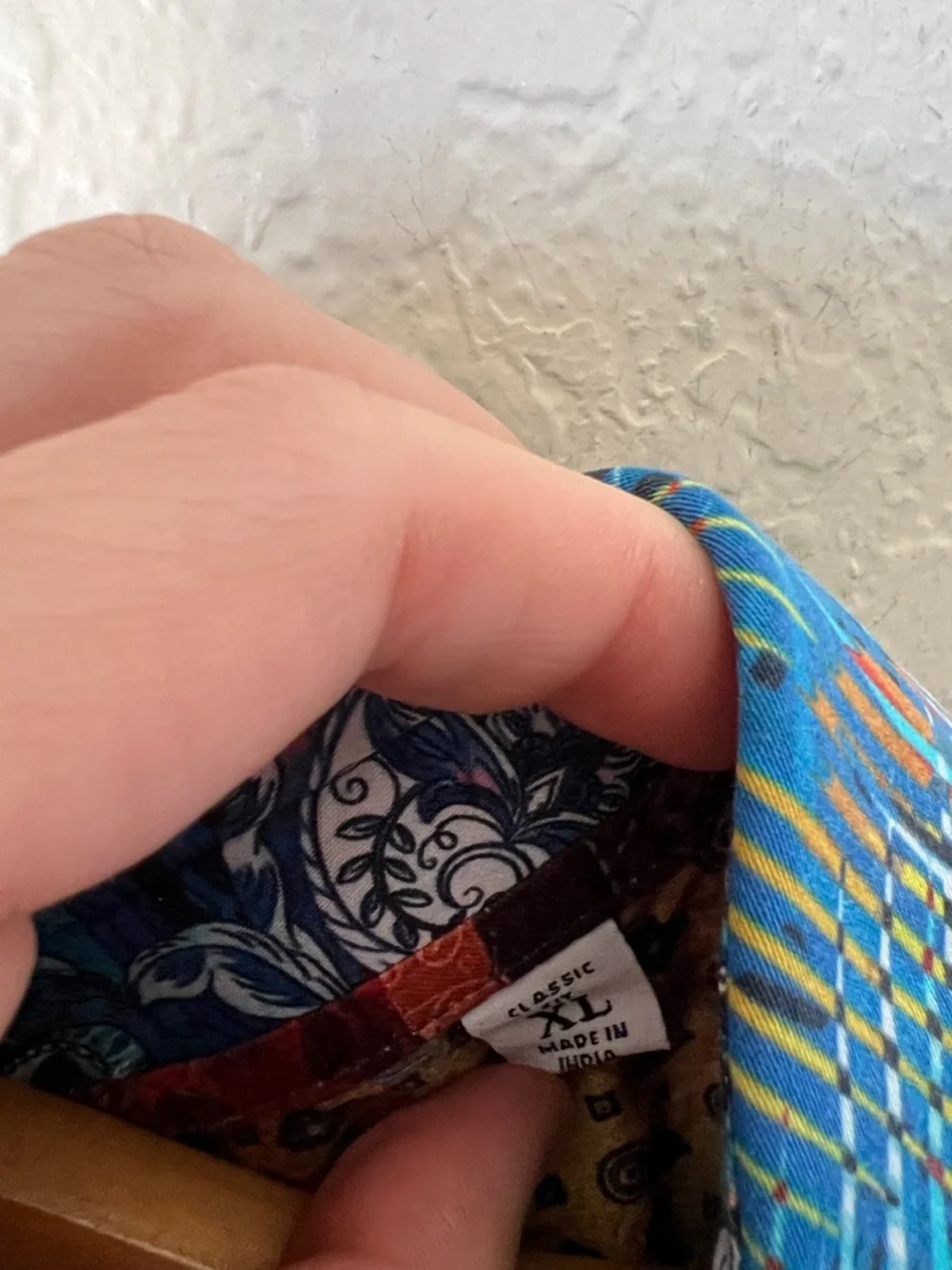 Robert Graham blue abstract geometric button down long sleeve shirt - Picture 6 of 11